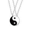 1Pair Dragon pattern Couple Neckalces Choker Black White Pendant Necklace Jewelry Yin Yang Tai Chi Shaped Pendants Necklace