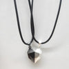 1Pair Magnetic Couple Heart Shape Necklace Gothic Punk Style For Men Jewelry Wedding Lovers Couples Valentine's Day gift Gifts