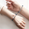 1Pair Personalized Custom Name Date Couple Bracelets Mutual Attraction Rope Braided Bangle With Magnetic Bell Gift For Lover