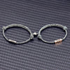 1Pair Personalized Custom Name Date Couple Bracelets Mutual Attraction Rope Braided Bangle With Magnetic Bell Gift For Lover