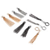 1Pc 10/11/15mm Metal Chain Tassel Zinc Alloy Keychain Decor for Handbags Small Ornaments Tassel Buckle Bags Hardware Accessories