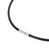1Pc Black Rubber Cord Necklace Bracelet with Stainless Steel Closure Simple Jewelry make necklace bracelets 2021 New