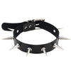 1Pc Emo Spike Choker Punk Collar Female Women Men Black Leather Studded Rivets Chocker Necklace Goth Jewelry Gothic Accessories
