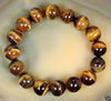 1Pc  Natural Stone Beads Buddha Bracelet Brown Tiger Eyes Beads Braclet For Men Women