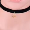 1Pc  Cute Insect Butterfly Pendant Black Korea Velvet Rope Choker Collar Necklace Female Collier Bijoux Girls Gift