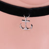 1Pc  Sailor Anchor Pendant Black Korea Velvet Rope Choker Collar Necklace Female Collier Bijoux Girls Gift