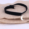 1Pc  Smiling Moon Face Pendant Black Korea Velvet Rope Choker Collar Necklace Female Collier Bijoux Girls Gift