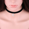 1Pc  Smiling Moon Face Pendant Black Korea Velvet Rope Choker Collar Necklace Female Collier Bijoux Girls Gift