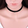 1Pc  Tiny Moon Pendant Black Korea Velvet Rope Choker Collar Necklace Female Simple Make Up Jewelry Girls Gift