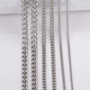 1Pc Stainless Steel Basic Link chain necklace 1.5/2/3/4.5mm necklace chain for DIY pendant necklace jewelry making