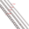 1Pc Stainless Steel Basic Link chain necklace 1.5/2/3/4.5mm necklace chain for DIY pendant necklace jewelry making