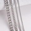 1Pc Stainless Steel Basic Link chain necklace 1.5/2/3/4.5mm necklace chain for DIY pendant necklace jewelry making