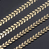 1Pcs Aircraft Leaves Chain Stainless Steel Choker Necklace Bohemian For Woman Collar Jewelry  Not allergic