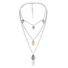 1Pcs Boho Beach Tassel Multilayer Seashell Pendant Chain Choker Necklace Jewelry