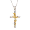 1Pcs Cross Rose Necklace For Women  Kpop Classic Vintage  Jewellery Gift