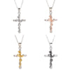 1Pcs Cross Rose Necklace For Women  Kpop Classic Vintage  Jewellery Gift
