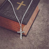 1Pcs Cross Rose Necklace For Women  Kpop Classic Vintage  Jewellery Gift