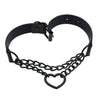1Pcs Heart Choker With Chain Goth Collar For Girls Punk Cute Kawaii Cosplay Necklace Girl Chockers Harajuku Accessories