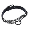 1Pcs Heart Choker With Chain Goth Collar For Girls Punk Cute Kawaii Cosplay Necklace Girl Chockers Harajuku Accessories