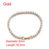 1Pcs Elegant Diamonds Choker Necklace CZ  Tennis Chain Clavicle Chain For Women Jewelry Accessories Gift