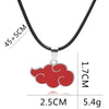 1Pcs Japanese Anime Cosplay  Akatsuki Organization Red Cloud Sign Metal  Unisex Pendant Trendy jewelry Women Men Necklace