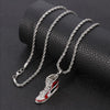 1Pcs Mini Hip-Hop Sneaker Pendant Necklace Cool Collar Male Street Style Rapper Cute Necklace Christmas Gift For Friend