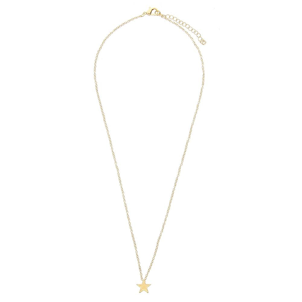 1Pcs Simple Women Star Necklaces Tiny Small Five-pointed David Star Necklace Cute Sideways Necklaces for Women Jewellery #253157