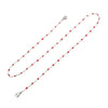 1Piece Stainless Steel Necklace Strap Lariat Lanyard Enamel Beads Chains Necklace 51cm long For Face Hanger Mask Line Decoration