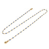 1Piece Stainless Steel Necklace Strap Lariat Lanyard Enamel Beads Chains Necklace 51cm long For Face Hanger Mask Line Decoration