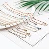 1Piece Stainless Steel Necklace Strap Lariat Lanyard Enamel Beads Chains Necklace 51cm long For Face Hanger Mask Line Decoration