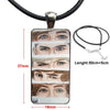1d One Direction Sketch N Draw Necklace Long Chain With Rectangle Necklace Jewelry For Women Children