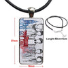 1d One Direction Sketch N Draw Necklace Long Chain With Rectangle Necklace Jewelry For Women Children