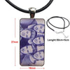 1d One Direction Sketch N Draw Necklace Long Chain With Rectangle Necklace Jewelry For Women Children