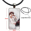 1d One Direction Sketch N Draw Necklace Long Chain With Rectangle Necklace Jewelry For Women Children