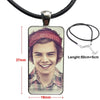 1d One Direction Sketch N Draw Necklace Long Chain With Rectangle Necklace Jewelry For Women Children