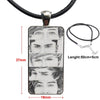 1d One Direction Sketch N Draw Necklace Long Chain With Rectangle Necklace Jewelry For Women Children