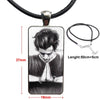 1d One Direction Sketch N Draw Necklace Long Chain With Rectangle Necklace Jewelry For Women Children