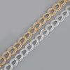 1m/lot 19x17mm Gold/Rhodium Plated Aluminum Buckle Chian Necklace Chains for Jewelry Making
