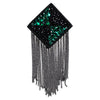 1pair Blazer Shoulder Beaded Tassel Chain Suit Epaulet Punk Fringe Tassel Rhinestones Shoulder Badge for Military Costume Party