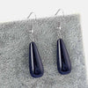 1pair Fashion Dangle Earring Blue Sand Stone Blue Crazy Onyx Stone Water Drop Earring Jewelry Gift For Women Jewelry