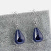 1pair Fashion Dangle Earring Blue Sand Stone Blue Crazy Onyx Stone Water Drop Earring Jewelry Gift For Women Jewelry