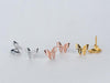 1pair REAL. 925 Sterling SIlver Fine Jewelry Insect ANimal Butterfly Stud Earrings GTLE2235