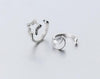 1pair SMALL (diameter 7mm) Real. 925 Sterling Silver Fine jewelry Hollow open Star /Moon Clip Earrings (No pierced) GTLE2207