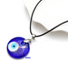 1pc 30mm Evil Eye Charms Necklace Blue Glass Pendants With Adjustable Chain Men And Women  Necklace Jewelry