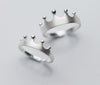 1pc 5mm /8mm REAL.925 Sterling Silver fINE jEWELRY Princess Crown Band Wider Ring for Couple's Lovers' GTLJ1342