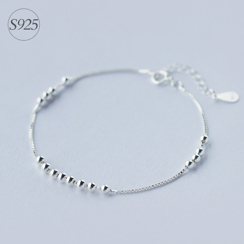 1pc 925 Sterling Silver Jewelry Round Balls /Lucky Beads Box chain bracelet Charms adjustable LS173