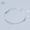 1pc 925 Sterling Silver Jewelry Round Balls /Lucky Beads Box chain bracelet Charms adjustable LS173