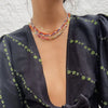 1pc Bohemian Style Flowers Decor Choker Adjustable Cute Bead Necklace Choker For Beach Travel Jewelry Accessories