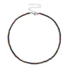 1pc Bohemian Style Ladies Choker Necklace Creative Bohemian Beaded Necklace Bead Choker Jewelry Accessories