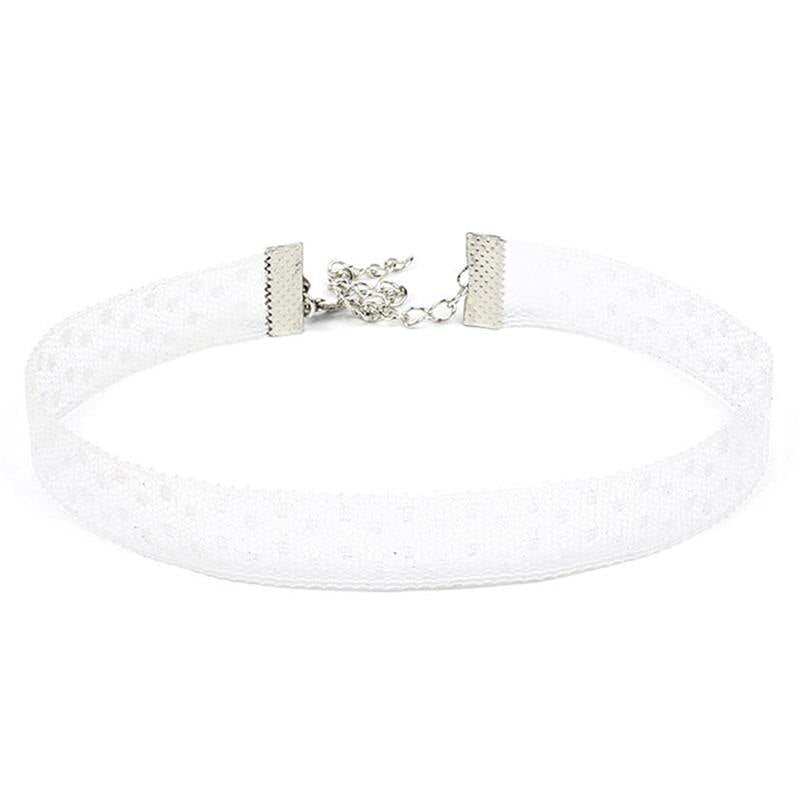 1pc Elegant Women Choker Creative Lace Flower Decor Choker Clavicle Necklace For Women Ladies Girls Jewelry Accessories